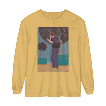 Les Lucioles by Charles Martin Garment-dyed Long Sleeve T-Shirt