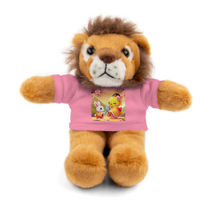 Whimsical Springtime Exchange Stuffed Animals with Tee