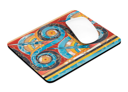 Reproduction of S-Spiral Frieze by Emile Gilliéron Mouse Pad, Round and Rectangle
