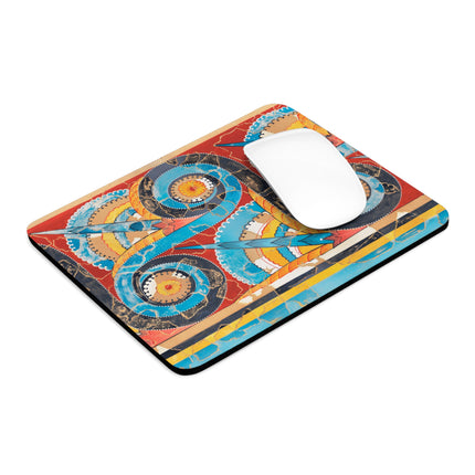 Reproduction of S-Spiral Frieze by Emile Gilliéron Mouse Pad, Round and Rectangle