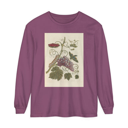 Botanical Pl.49 by Maria Sibylla Garment-dyed Long Sleeve T-Shirt