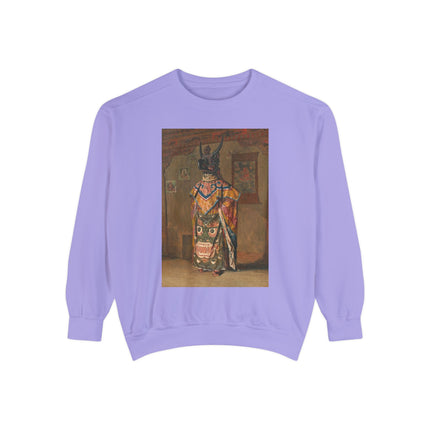 A Buddhist Lama by Vasily Vereshchagin Garment-Dyed Sweatshirt