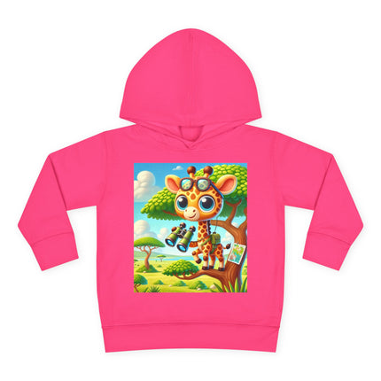 Giraffe Lookout Toddler Pullover Fleece Hoodie