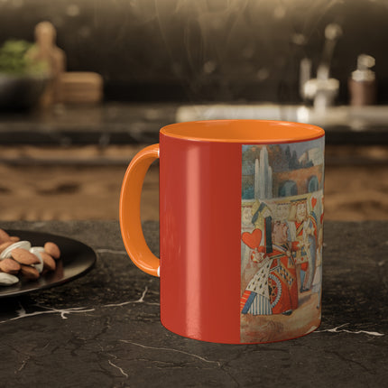 Off with her head! Off with— by Sir John Tenniel Colorful Mugs, 11oz