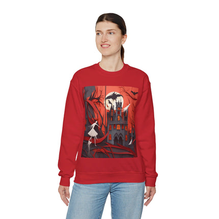 Halloween Night Scene Unisex Heavy Blend™ Crewneck Sweatshirt