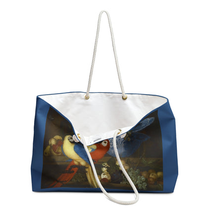 Still Life With Two Parrots by Balthasar van der Ast Weekender Bag