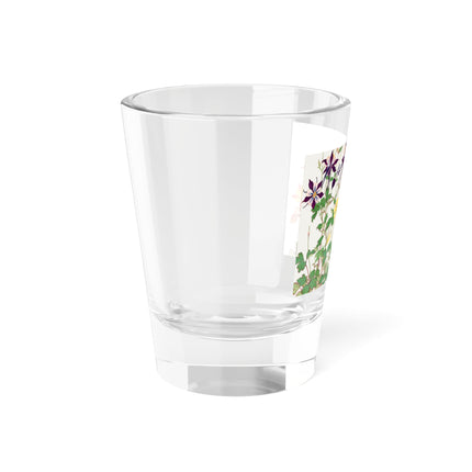 Aquilegia Flowers by Tanigami Kônan Shot Glass, 1.5oz