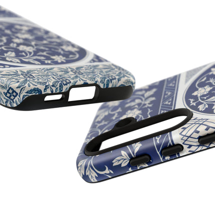 Blue Flower Pattern by Owen Jones Phone Cases