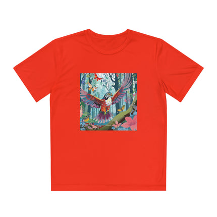 A Colorful Raptor Youth Competitor Tee