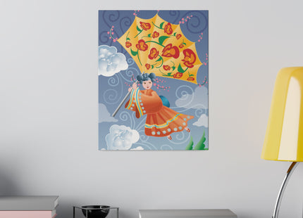 Flight of Blossoms Matte Canvas, Stretched, 0.75"
