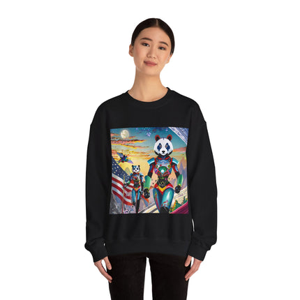 Cyber Punk Robots Unisex Heavy Blend™ Crewneck Sweatshirt