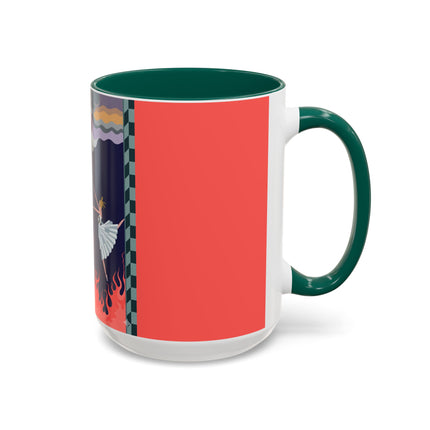 The Firebird's Awakening Colorful Mug (11oz, 15oz) – Ballet Fantasy, Mythic Fire & Art Deco Drama