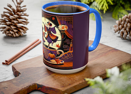 Theatrical Halloween Mice on Teacup Colorful Mugs (11oz, 15oz)