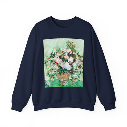 Roses by Vincent Van Gogh Heavy Blend™ Crewneck Sweatshirt