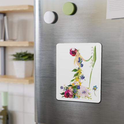 Blooming Splendor: A Floral Transformation Die-Cut Magnets(5 Sizes)