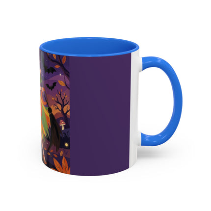 🎃🧙 The Witch Of Jack-O'-Lantern Hollow Colorful Mug – Whimsical Halloween Charm