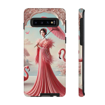 Petals, Porcelain, and Flamingos Phone Cases