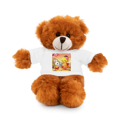 Whimsical Springtime Exchange Stuffed Animals with Tee