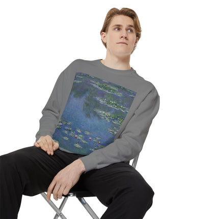 Water Lilies by Claude Monet Unisex Garment-Dyed Sweatshirt