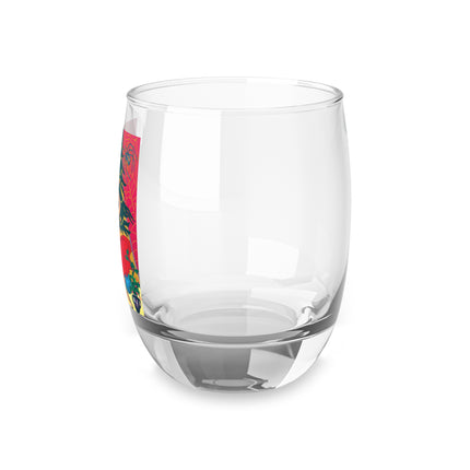 Art Deco Christmas Enchantment Whiskey Glass