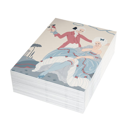 🌹🦋 L'Amour Est Aveugle Postcards With Envelopes – George Barbier Art Deco Romance