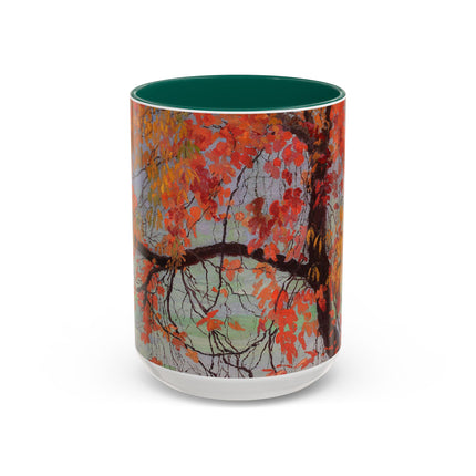 Autumn leaves by Edward Okuń Colorful Mugs (11oz, 15oz)