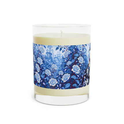 💙🌹 The Lady Of The Blue Rose Garden Scented Candle – Art Deco Floral Elegance