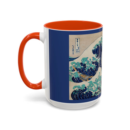 The Great Wave off Kanagawa by Katsushika Hokusai Colorful Mugs (11oz, 15oz)