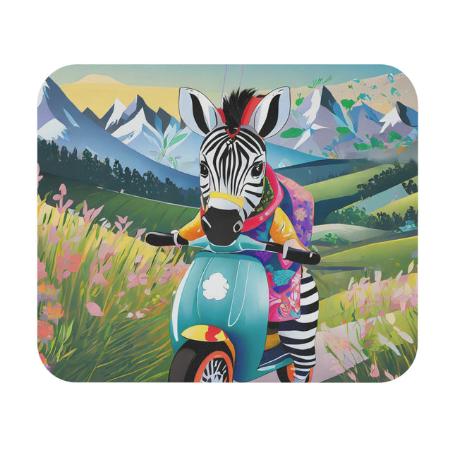 Stripes on Wheels Mouse Pad, Rectangle