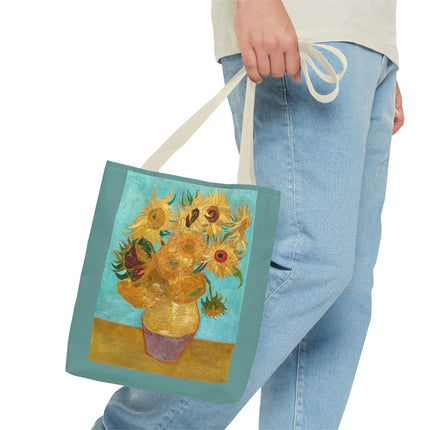 Vase with Twelve Sunflowers by Vincent Van Gogh Tote Bag (AOP)