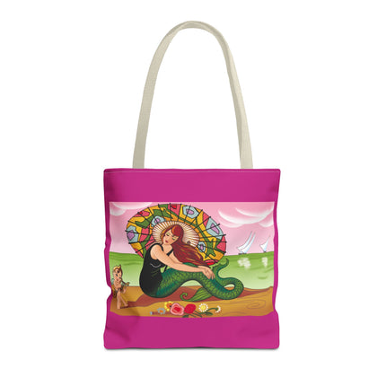 Mermaid Tote Bag with Art Deco Design