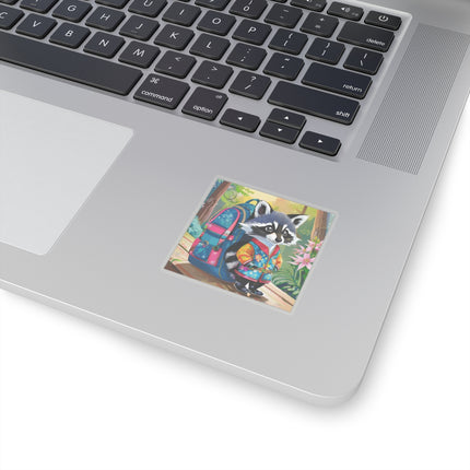Baby Racoon Kiss-Cut Stickers (4 Sizes)