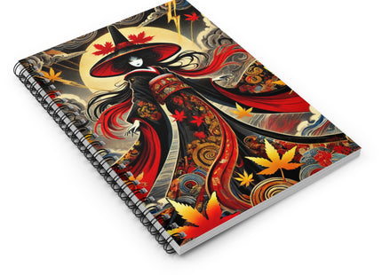 Kabuki Witch Spiral Notebook - Ruled Line