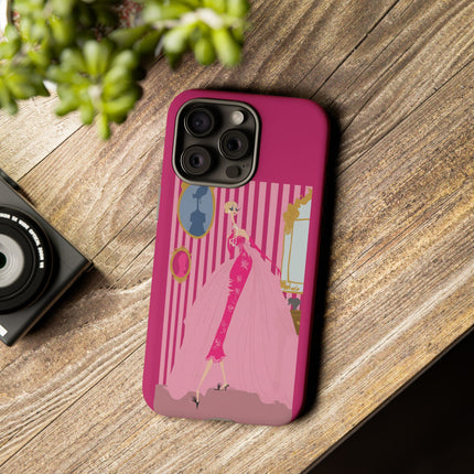 Lady in Pink Phone Case – Graceful Sophistication