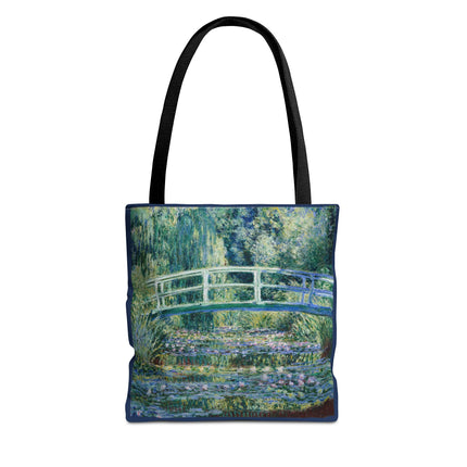 Water Lilies and Japanese Bridge by Claude Monet Tote Bag (AOP)