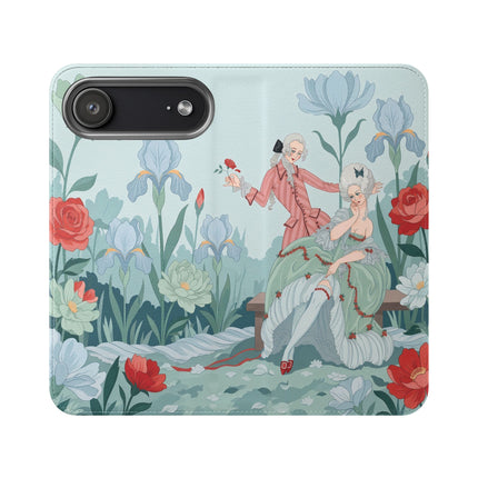 🌹💌 The Secret Rose Garden Courtship Flip Case – Art Deco Floral Romance