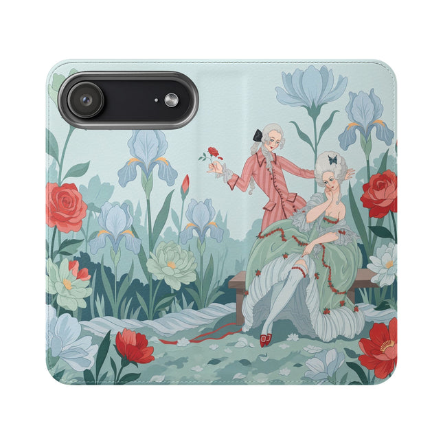 🌹💌 The Secret Rose Garden Courtship Flip Case – Art Deco Floral Romance
