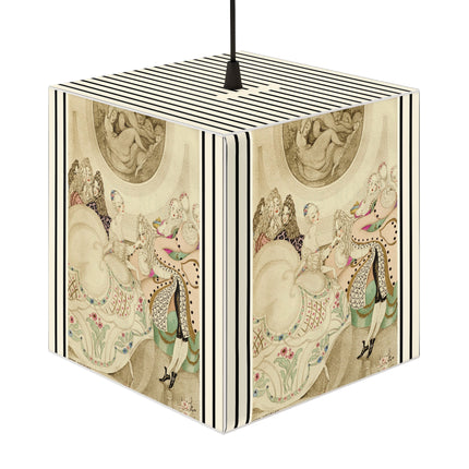 Sur talons rouges (On Red Heels) pl 01 by Gerda Wegener Light Cube Lamp
