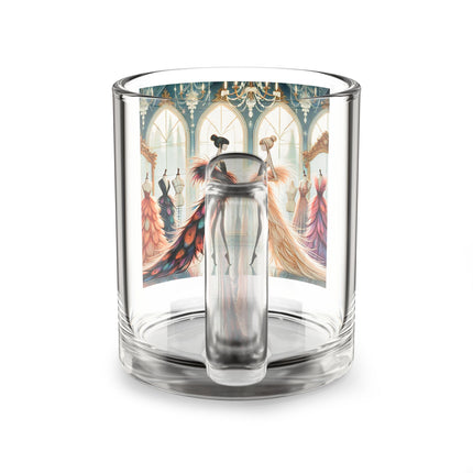 Couture & Wings Glass Mug, 10oz