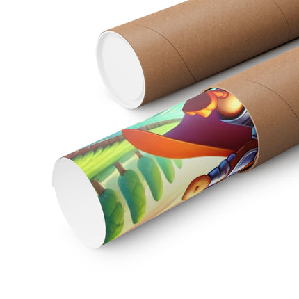 🦆⚔️ Valiant Duck Matte Vertical Poster – Courage, Adventure & Heroic Charm