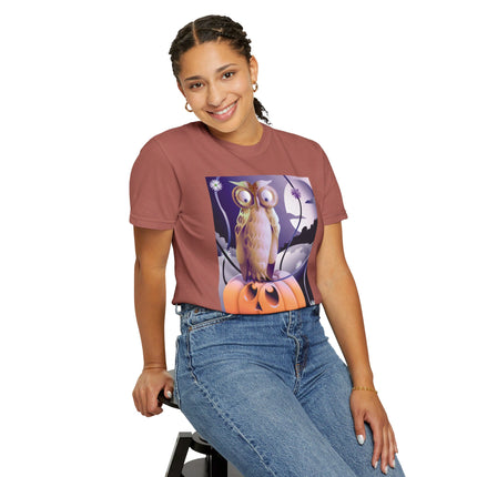 The Startled Pumpkin Unisex Garment-Dyed T-shirt