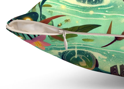 Swamp Tyrant Spun Polyester Square Pillow