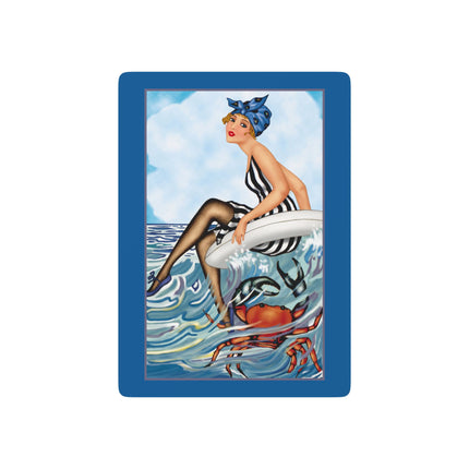 Playful Waves and Fashion Follies Playing Cards