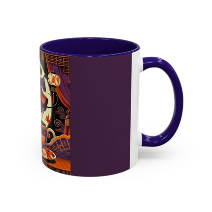 Theatrical Halloween Mice on Teacup Colorful Mugs (11oz, 15oz)