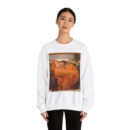 Flaming June by Frederic Leighton Heavy Blend™ Crewneck Sweatshirt