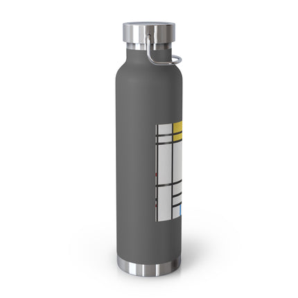 Place de la Concorde by Piet Mondrian Copper Vacuum Insulated Bottle, 22oz