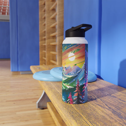 Cyberpunk Panda Stainless Steel Water Bottle