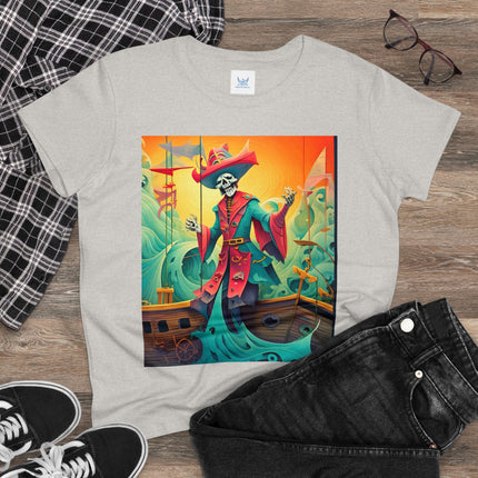 Skeleton Crew of the Misty Seas Women's Midweight Cotton Tee