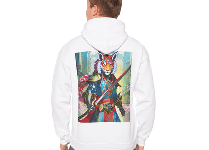 Cyberpunk Samurai Tiger – Heavy Blend™ Hooded Sweatshirt