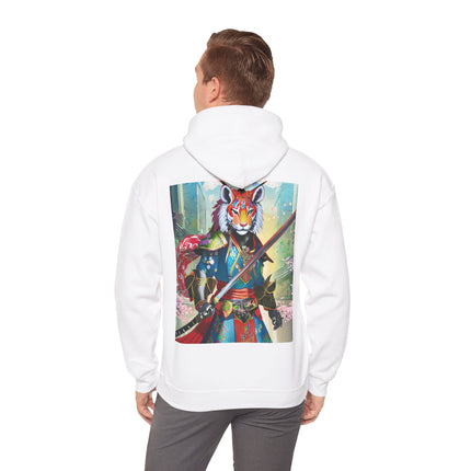 Cyberpunk Samurai Tiger – Heavy Blend™ Hooded Sweatshirt